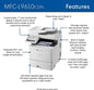 Brother Workhorse Series  MFC L9610CDN  Copy Print Scan Fax WKH