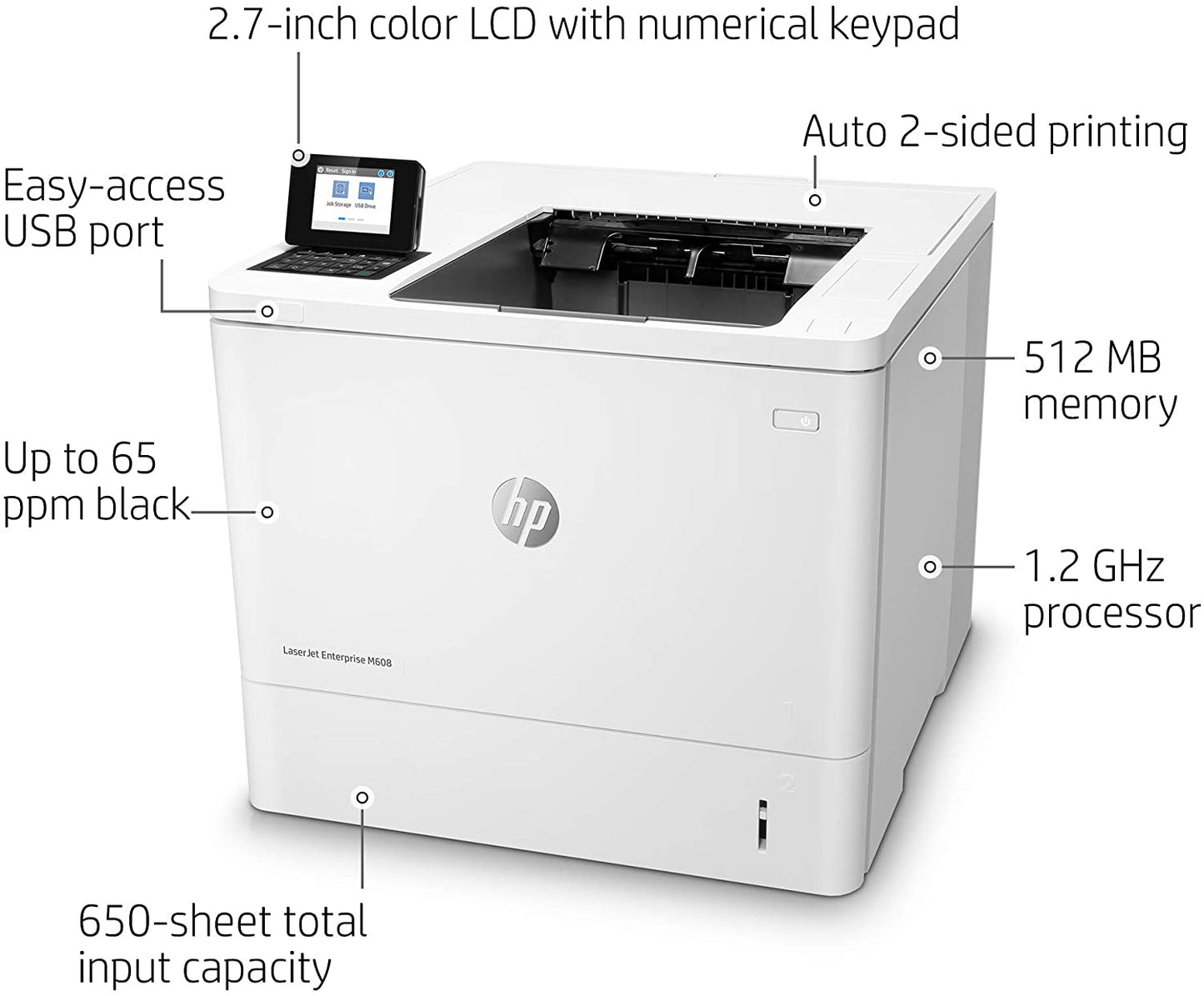 HP LASERJET M608DN K0Q18A  52ppm, 1200x1200 dpi-3