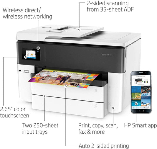 HP Color Officejet Pro 7740  G5J38A Wide format 11 X 17 printer