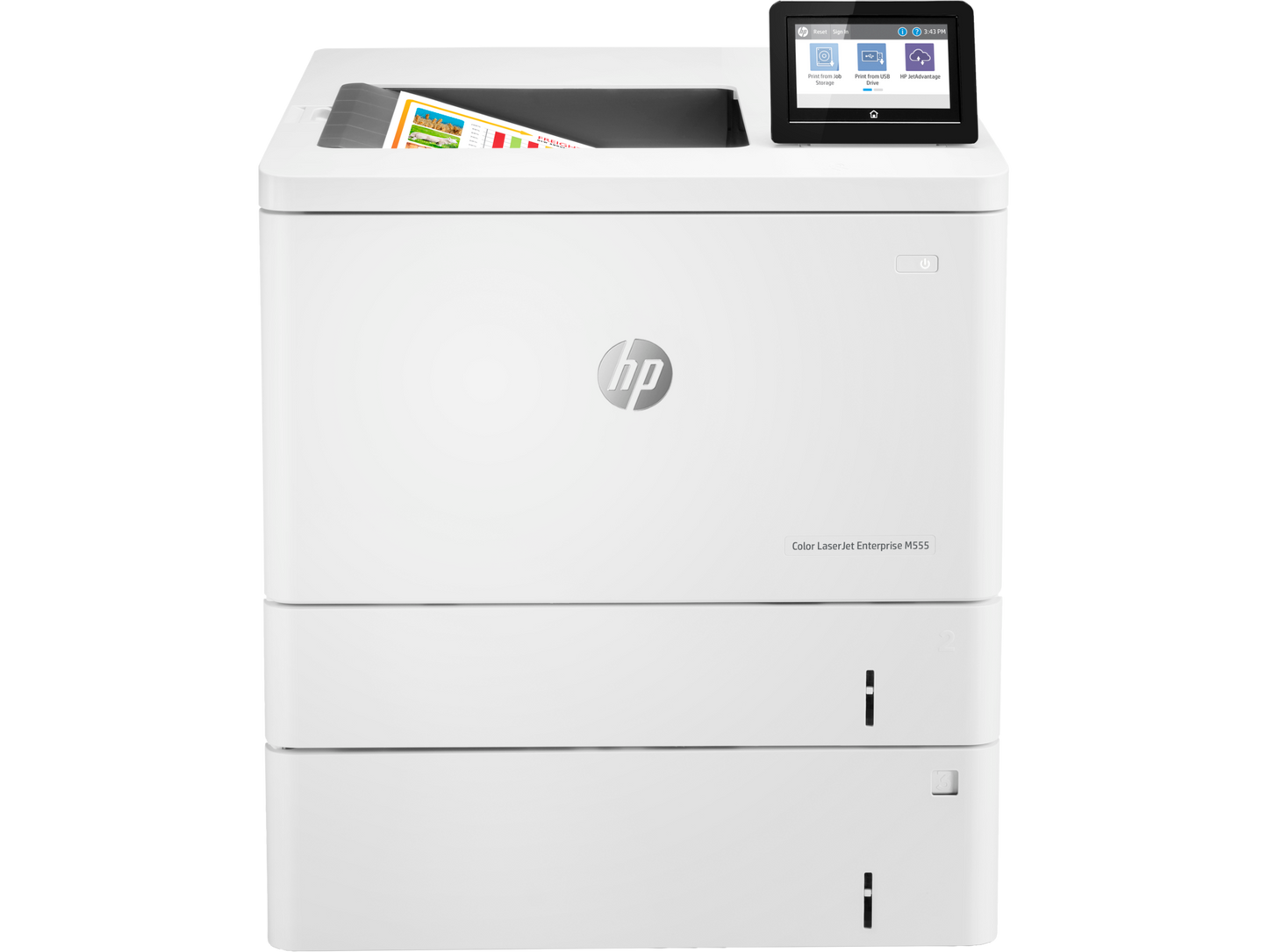 HP Laserjet M555X   Duplex Network Wireless Color Printer W/ 2 trays 7ZU79A