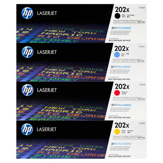 Genuine HP LASERJET 202x Toner Set CF500X CF501X CF502X CF503X