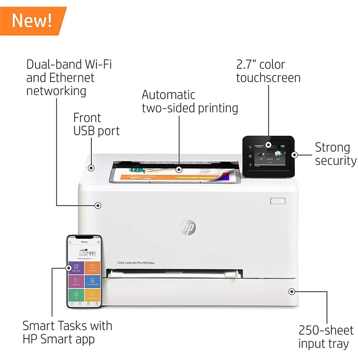 HP Color Laserjet M255DW  WiFi Network   7KW64A - Rfb