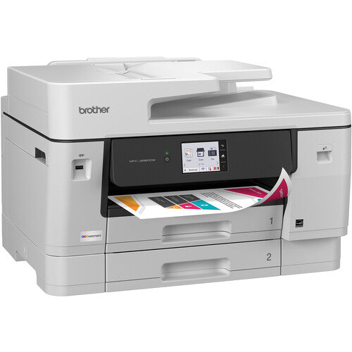 Brother MFC-J6960DW Brother INKvestment MFC-J6960DW Wireless Color Inkjet All-in-One Printer, 11”x17” capabilities, 3.5” Color Touchscreen