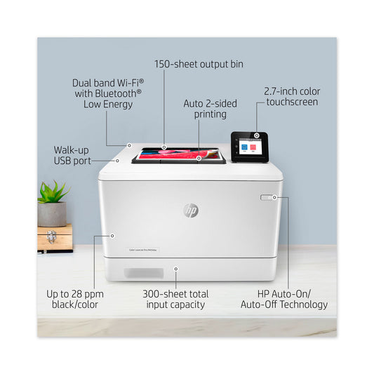 HP Color laserjet M454Dw  Duplex Network WIFI W1Y45A#BGJ   W1Y45A-3