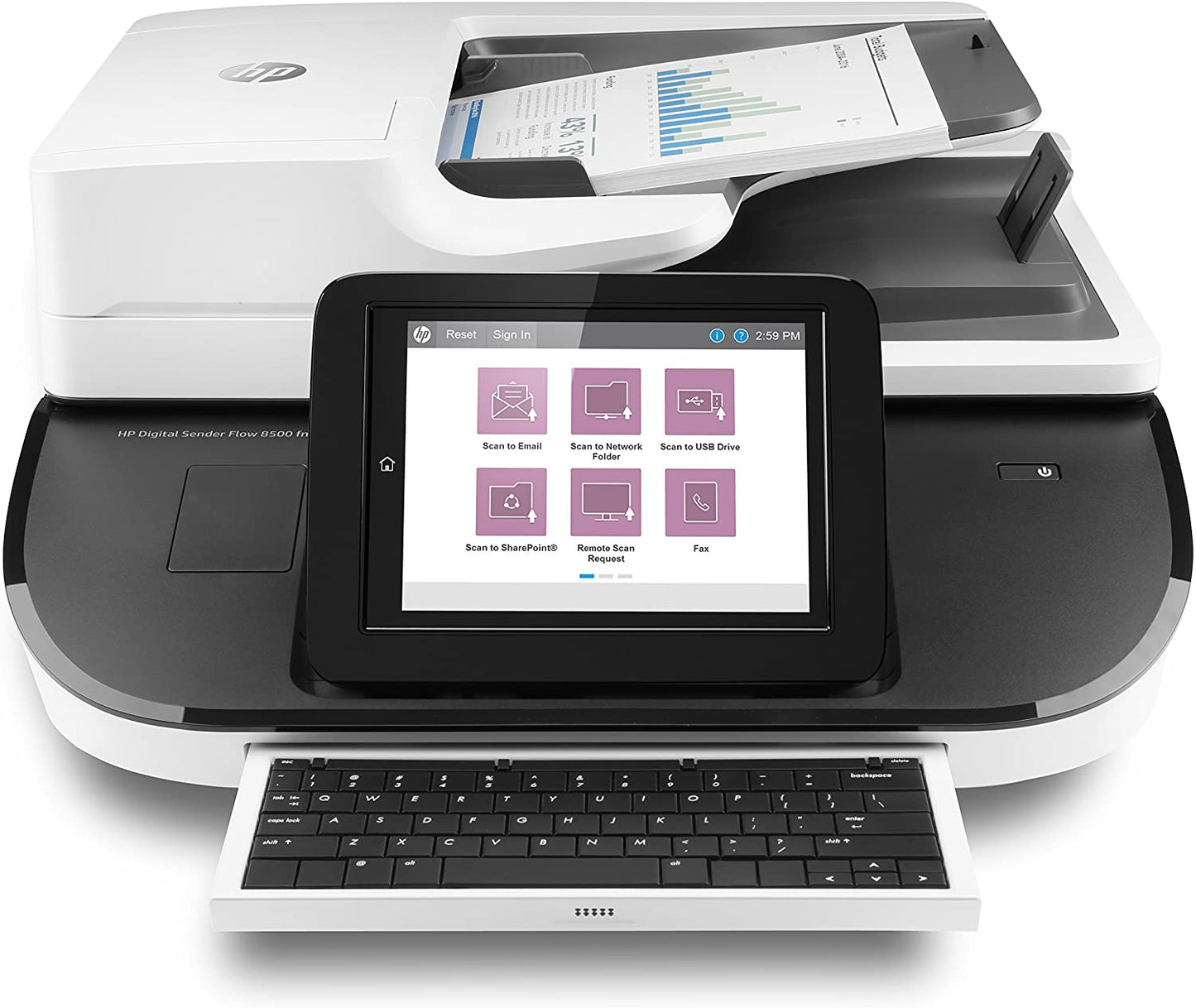 HP Digital Sender Flow 8500 fn2 Scanner L2762A#BGJ