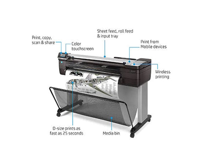 HP DesignJet T830 36" Wi-Fi Multifunction Printer F9A30A#B1K