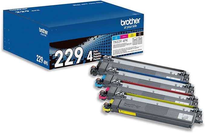 Genuine Brother 4PK TN229  MFC-L3720CDW MFC-L3765CDW MFC-L3780CDW NB