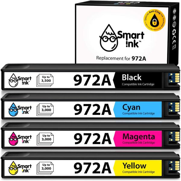 Smart INK  972A Color Set /4  Colors  Pagewide 452 477 552 577